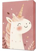 Obraz 40x60cm Wzory dla Dzieci, Dziewczynki Do Domu - Jednorożec