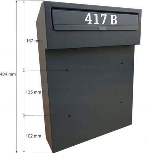 SKRZYNKA NA LISTY PRZELOTOWA DWUSTRONNA W3 + NAPIS na Arena.pl