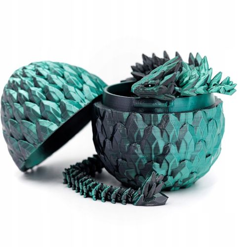 Ruchomy Kryształowy Smok Ze Smoczym Jajem DARKFOREST Rozmiar L na Arena.pl