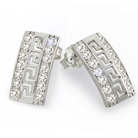 SREBRNY KOMPLET WZÓR GRECKI PRÓBA SREBRA 925 na Arena.pl