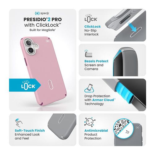 Speck Presidio2 Pro ClickLock & MagSafe - Etui iPhone 16 Plus na Arena.pl