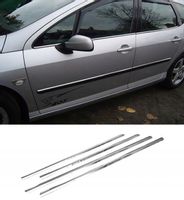 Peugeot 407 SW Kombi - LISTWY CHROM OKIENNE BOCZNE