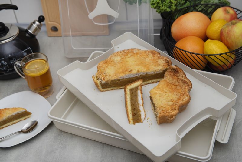 POJEMNIK PUDEŁKO NA CIASTO ŻYWNOŚĆ Z PRZYKRYWKĄ zdjęcie 5