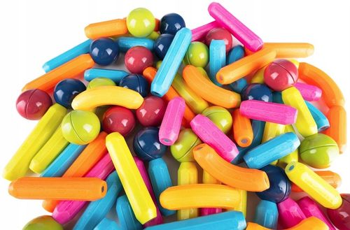 KLOCKI MAGNETYCZNE EDUKACYJNE DUŻE 84 ELEMENTY KONSTRUKCYJNE ZESTAW na Arena.pl