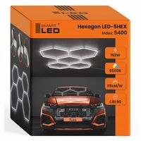 Lampa LED Hexagon Sufitowa Panel Oświetlenie Do Garaż Warsztat 298x209 cm