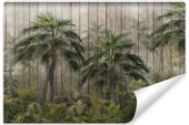 Fototapeta Do Salonu DŻUNGLA Tropikalne Palmy Abstrakcja 300cm x 210cm