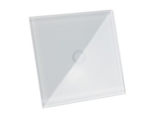 Włącznik wyłącznik światła dotykowy panel pojedynczy szkło led biały na Arena.pl
