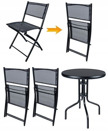 ZESTAW BALKONOWY 2 KRZESŁA STOLIK na Arena.pl