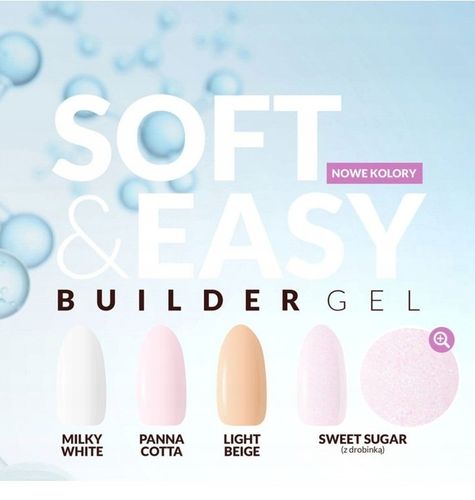 CLARESA SOFT&EASY ŻEL BUDUJĄCY UV/LED GEL BUILDING 45g MILKY WHITE na Arena.pl