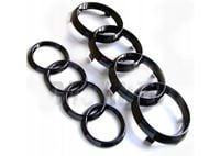 Emblematy Audi Czarne komplet Przód Tył A3, A4 B6, A6 273mm 192mm