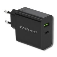 Ładowarka USB-C 45W Power Delivery szybka PD USB + USB-C Qoltec