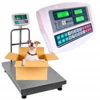 WAGA MAGAZYNOWA DO 600kg 60x80CM Z OPARCIEM SKLEPOWA ELEKTRONICZNA