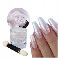 Pyłek Do Zdobień Paznokci Efekt Lustra Srebrny Glass Silver 0,3g
