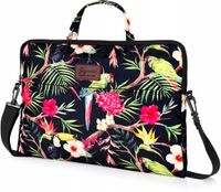 Damska torba na laptopa 15,6 kwiaty na ramię elegancka torba slim ZAGATTO