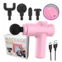 PISTOLET DO MASAŻU WELLMI MG01MINI RÓŻOWY FASCIA BLACK WEEK NA PREZENT USB