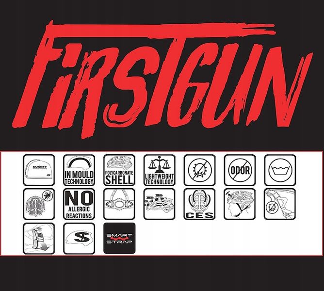 Kask Suomy First Gun RED r. L 59-62 Smart Strap zdjęcie 3