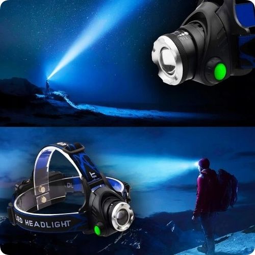 LATARKA CZOŁOWA LED ZOOM XML-T6 CREE LAMPKA CZOŁÓWKA MEGA MOCNA NIEZAWODNA na Arena.pl