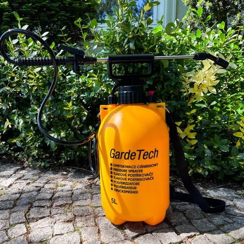 OPRYSKIWACZ CIŚNIENIOWY RĘCZNY 5L GARDETECH SPRYSKIWACZ MOCNY na Arena.pl