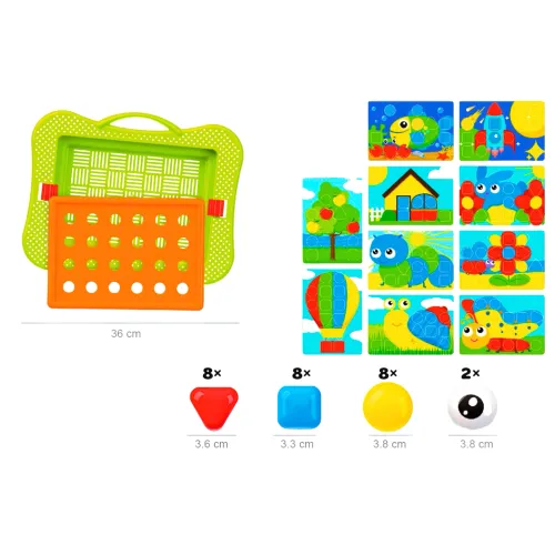 Mozaika, duże elementy na Arena.pl