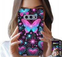 ETUI DO SAMSUNG GALAXY S10E - KOLOROWY MOTYLEK SERCE MODNE WZORY CASE