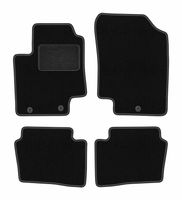 Dywaniki welurowe LUX Hyundai i20 I 2008-2014 Hatchback czarne HK