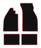 Dywaniki welurowe CARLUX-RED do Volkswagen Garbus 1938-2003, czarne