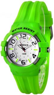 Xonix Wskazówkowy zegarek, damski model, wypukłe cyfry 3D, podświetlenie, WR 100M