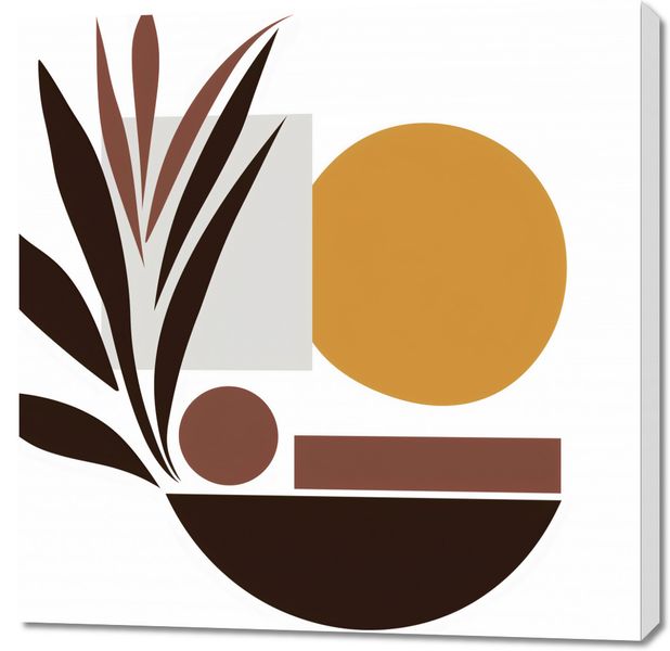 Obraz 90x90cm Stylizacja Roślin zdjęcie 1