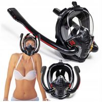 MASKA DO NURKOWANIA PEŁNOTWARZOWA DO SNORKELINGU PŁYWANIA AntiFog S/M