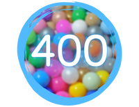 Plastikowe piłeczki do suchego basenu – 400 szt