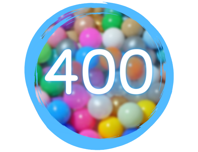 Plastikowe piłeczki do suchego basenu – 400 szt zdjęcie 1