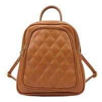 Miejski skórzany damski plecak z kieszeniami Luka