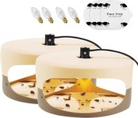 Pułapka na pchły lampa lepowa na komary muchy owady zestaw 2 sztuki