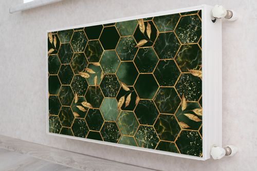 Maskownica MAGNETYCZNA Na Kaloryfer MOZAIKA Marmur Liście 80cm x 60cm na Arena.pl