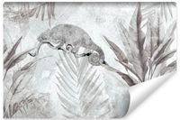 Fototapeta Do Sypialni KAMELEON Liście Tropikalne Abstrakcja 90cm x 60cm