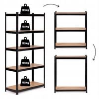Regał magazynowy metalowy Modern Home 180 x 90 x 40 cm max 875 kg na półkę