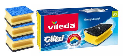Zmywak profilowany Vileda Glitzi Plus 3szt. na Arena.pl