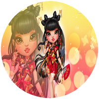 Opłatek na tort Rainbow High