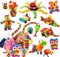 RZEPY CZEPY 400 KLOCKI KREATYWNE KULKI KOLOROWE + DUŻO ZESTAW XXXL PREZENT