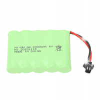 PAKIET AKUMULATOR BATERIA LITOWA RC CIĘŻARÓWEK 6 V 2400 MAH SM-2P