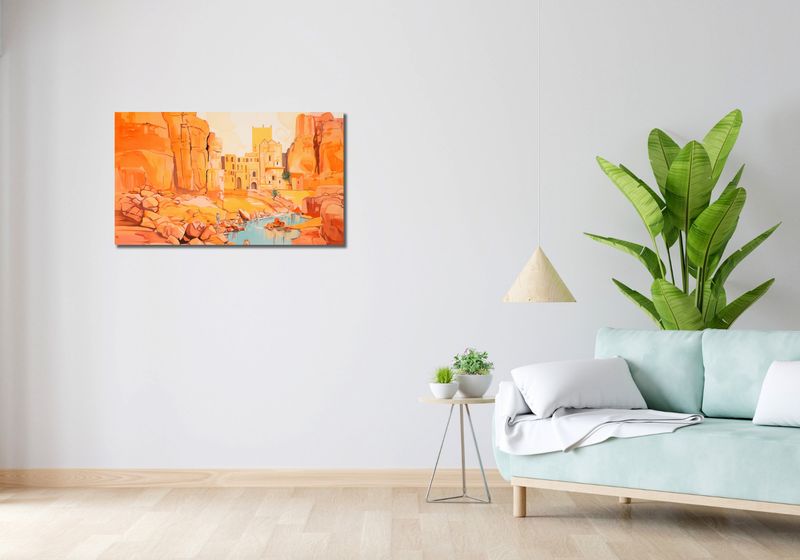 Obraz 90x50cm Ruiny pod Słońcem zdjęcie 2