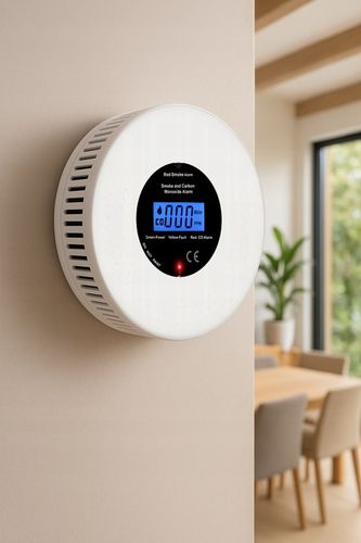 CZUJNIK CZADU DYMU TLENKU WĘGLA 2W1 CERTYFIKOWANY BEZPRZEWODOWY GŁOŚNY 85dB na Arena.pl