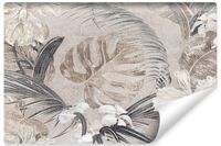 Fototapeta LIŚCIE Monstery Abstrakcja Kwiaty Beton 315cm x 210cm