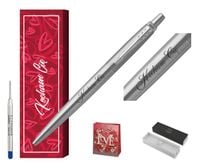 Długopis Parker Jotter Stalowy Matowy CT z grawerem - prezent na Walentynki