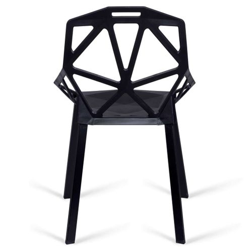 Krzesło ażurowe nowoczesne VECTOR czarne na Arena.pl
