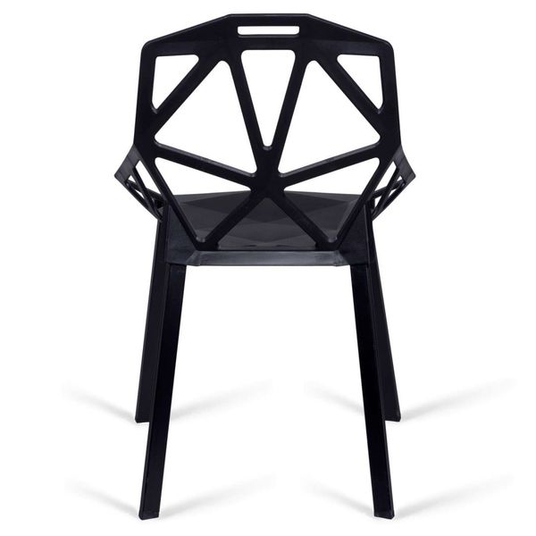 Krzesło ażurowe nowoczesne VECTOR czarne zdjęcie 7