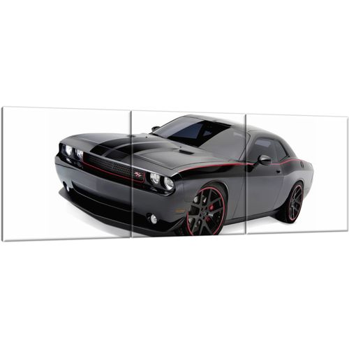 Obraz Tryptyk 150X50 Rt Dodge Challenger Blacktop na Arena.pl