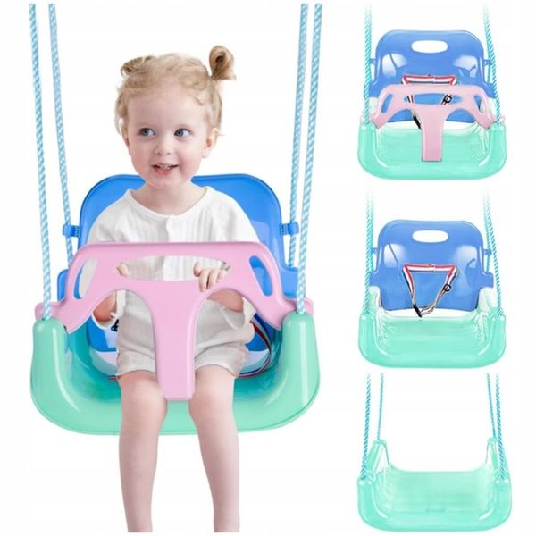 Huśtawka Ogrodowa Modułowa domowa dla Dzieci 3w1 Mocna na Linach Bezpieczna zdjęcie 1