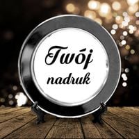 Metalowy talerz Ø 10,5 cm z Twoim nadrukiem