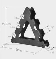 STOJAK na hantle HANTELKI gimnastyczne trójkąt